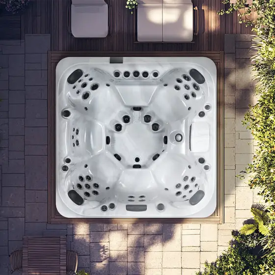 Palermo hot tub seen from above