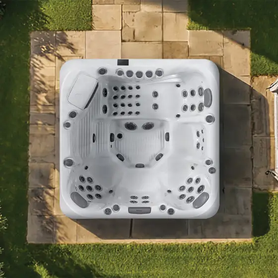 Positano hot tub seen from above