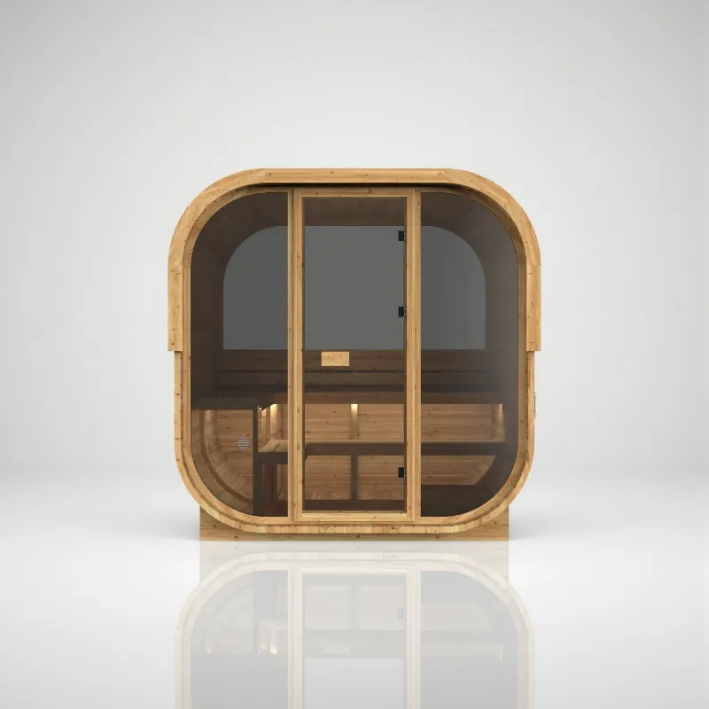 The Hekla Cube outdoor sauna