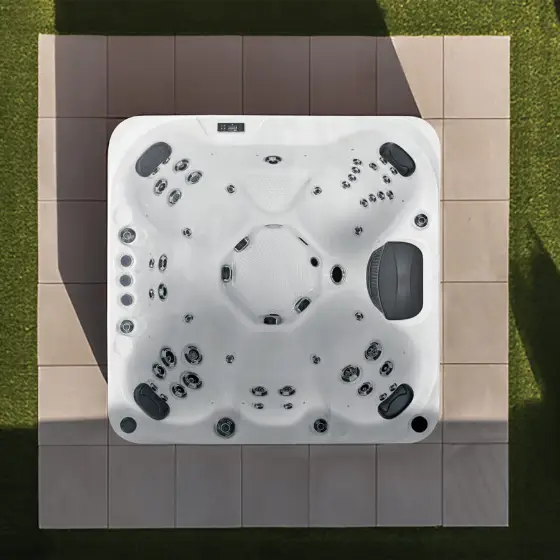 Seville hot tub seen from above