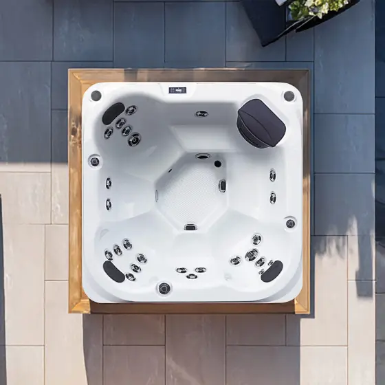 St Tropez hot tub seen from above