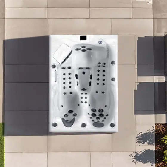 Topaz hot tub seen from above